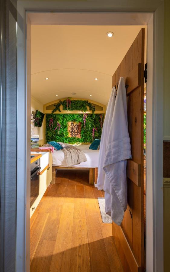 Hillside View Shepherds Hut - Ockeridge Rural Retreats Little Witley Exteriér fotografie