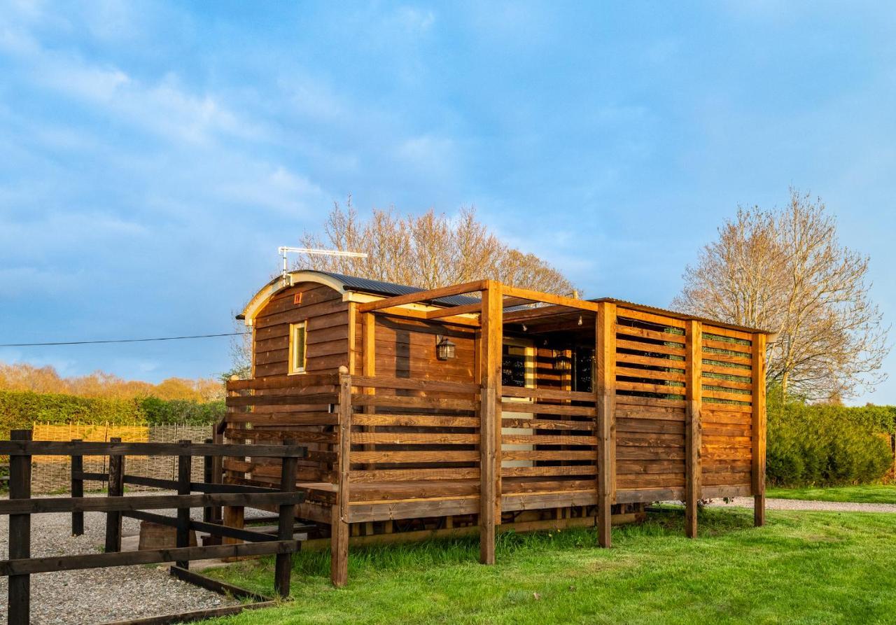 Hillside View Shepherds Hut - Ockeridge Rural Retreats Little Witley Exteriér fotografie