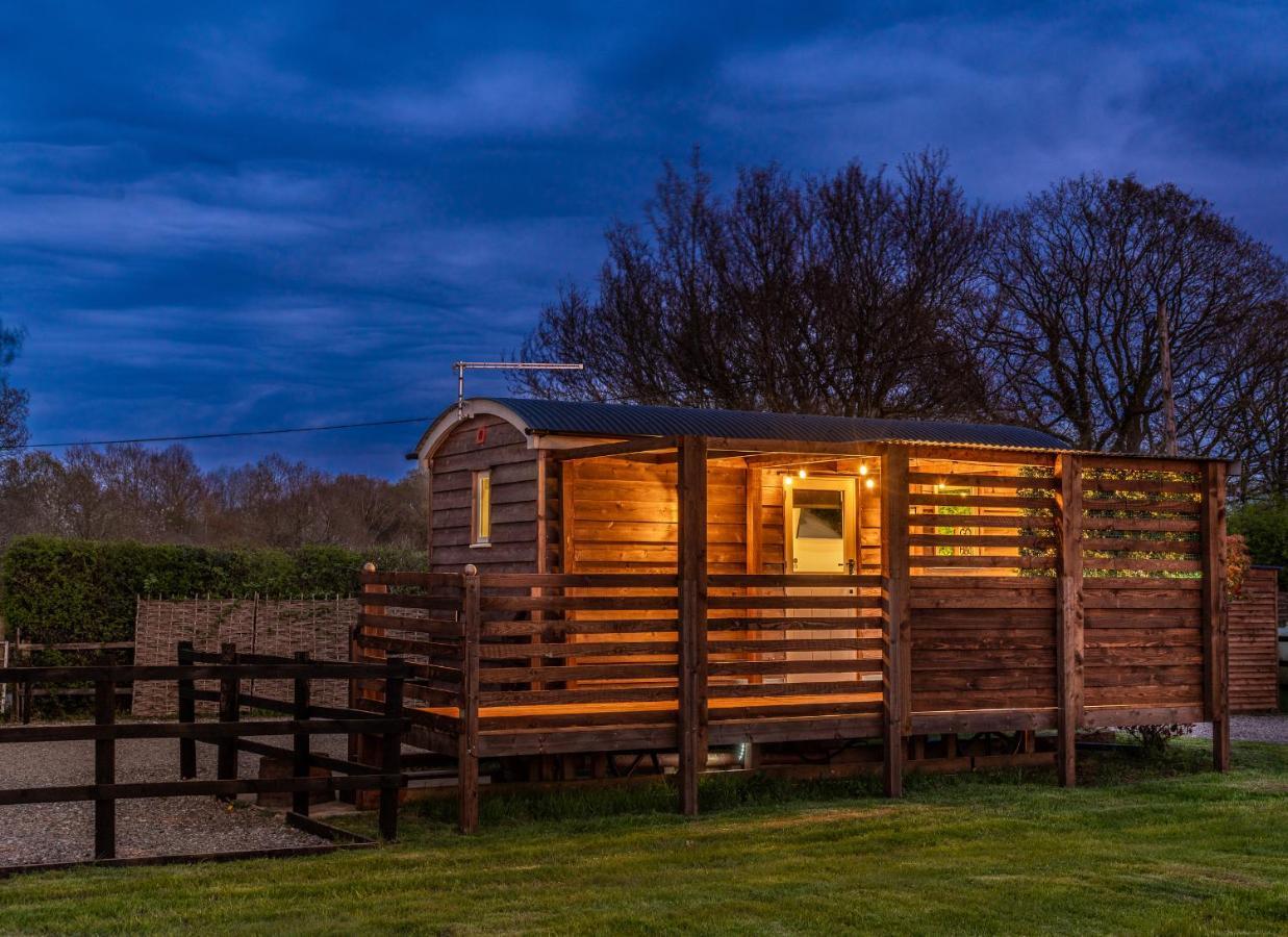 Hillside View Shepherds Hut - Ockeridge Rural Retreats Little Witley Exteriér fotografie
